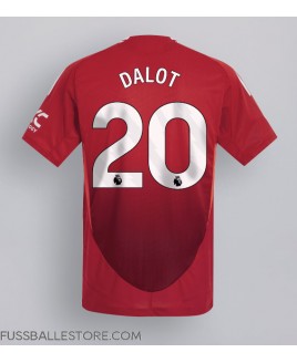 Günstige Manchester United Diogo Dalot #20 Heimtrikot 2024-25 Kurzarm